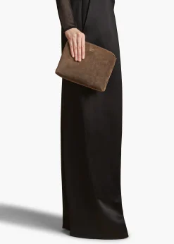 Lina Crossbody Bag in Cedar Suede