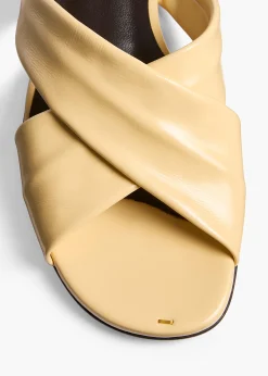 Liria Flat Sandal in Butter Glazed Leather