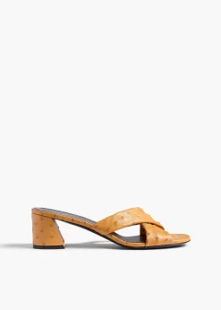 Liria Sandal in Chestnut Ostrich