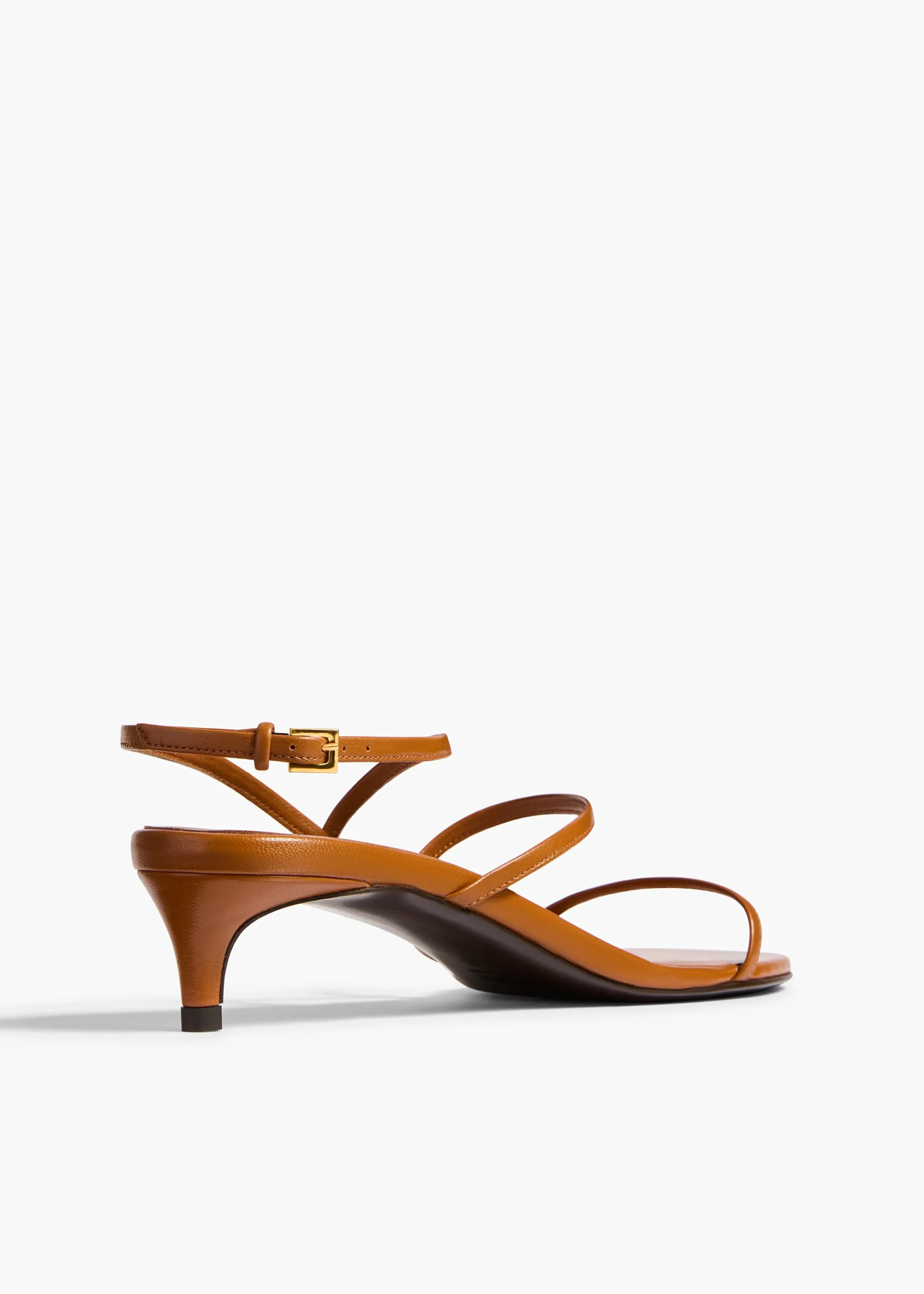 Loop Kitten Heel Sandal in Cuoio Leather