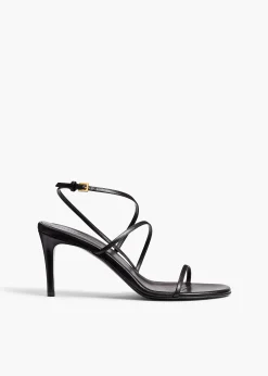 Loop Sandal in Black Leather