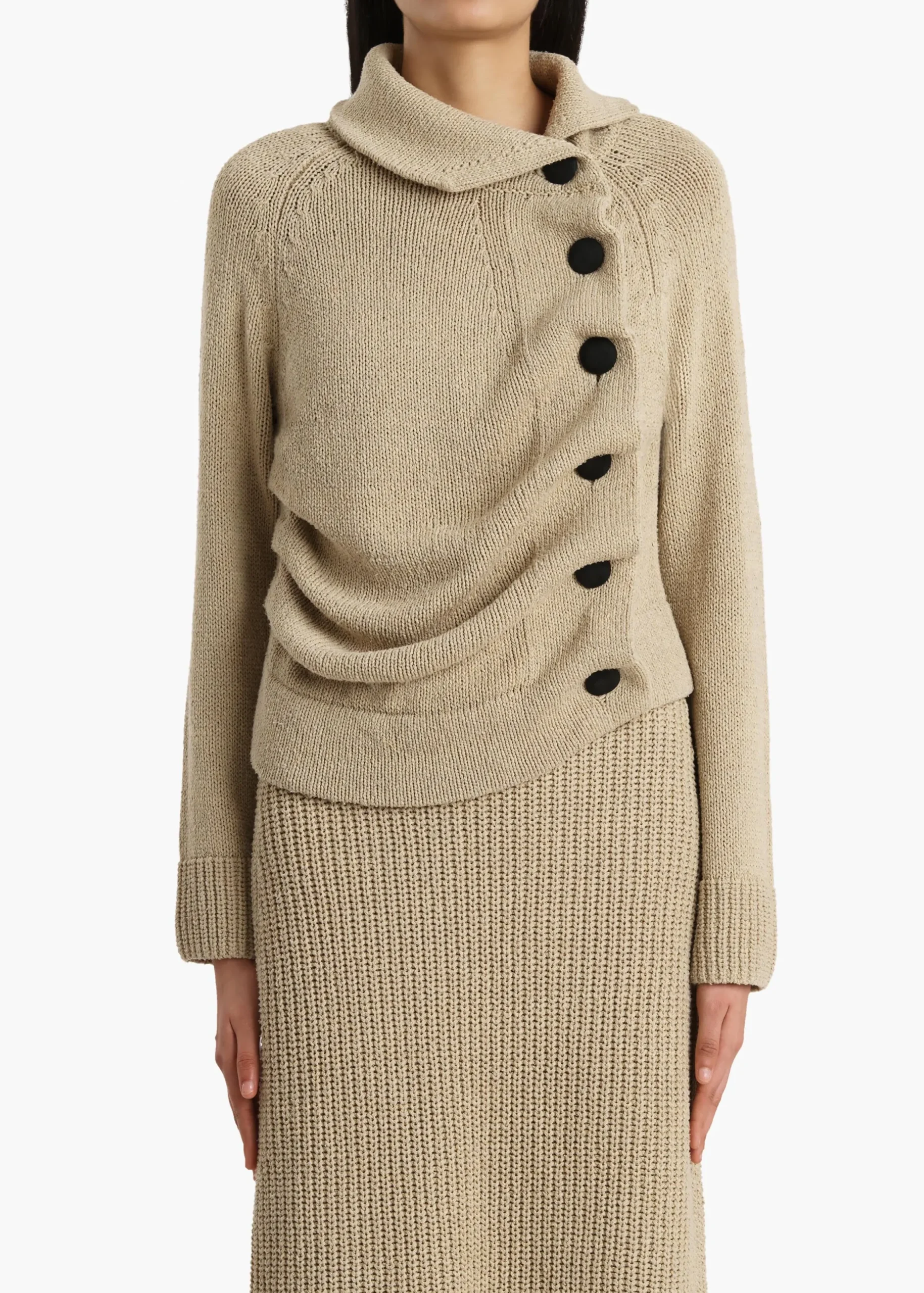 Lorrai Cardigan in Beige