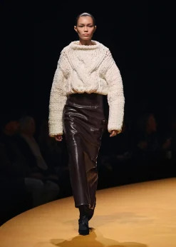Loxley Skirt in Mud Leather