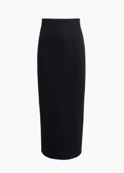 Loxley Skirt in Navy and White Stripe