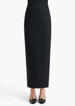 Loxley Skirt in Navy and White Stripe