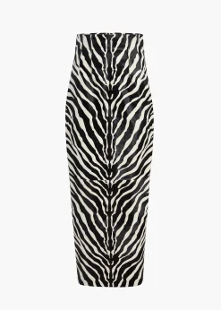Loxley Skirt in Zebra Print Haircalf