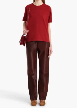 Mae T-Shirt in Crimson