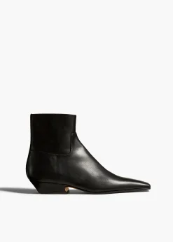 Marfa Ankle Boot in Black Leather