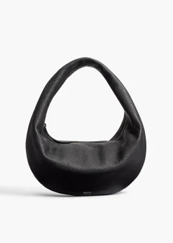 Medium Olivia Hobo in Black Pebbled Leather
