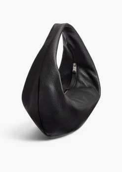 Medium Olivia Hobo in Black Pebbled Leather