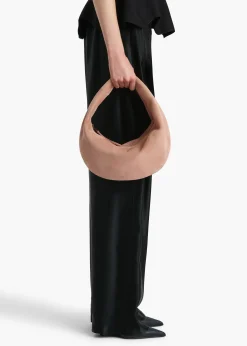 Medium Olivia Hobo in Dusty Pink Suede