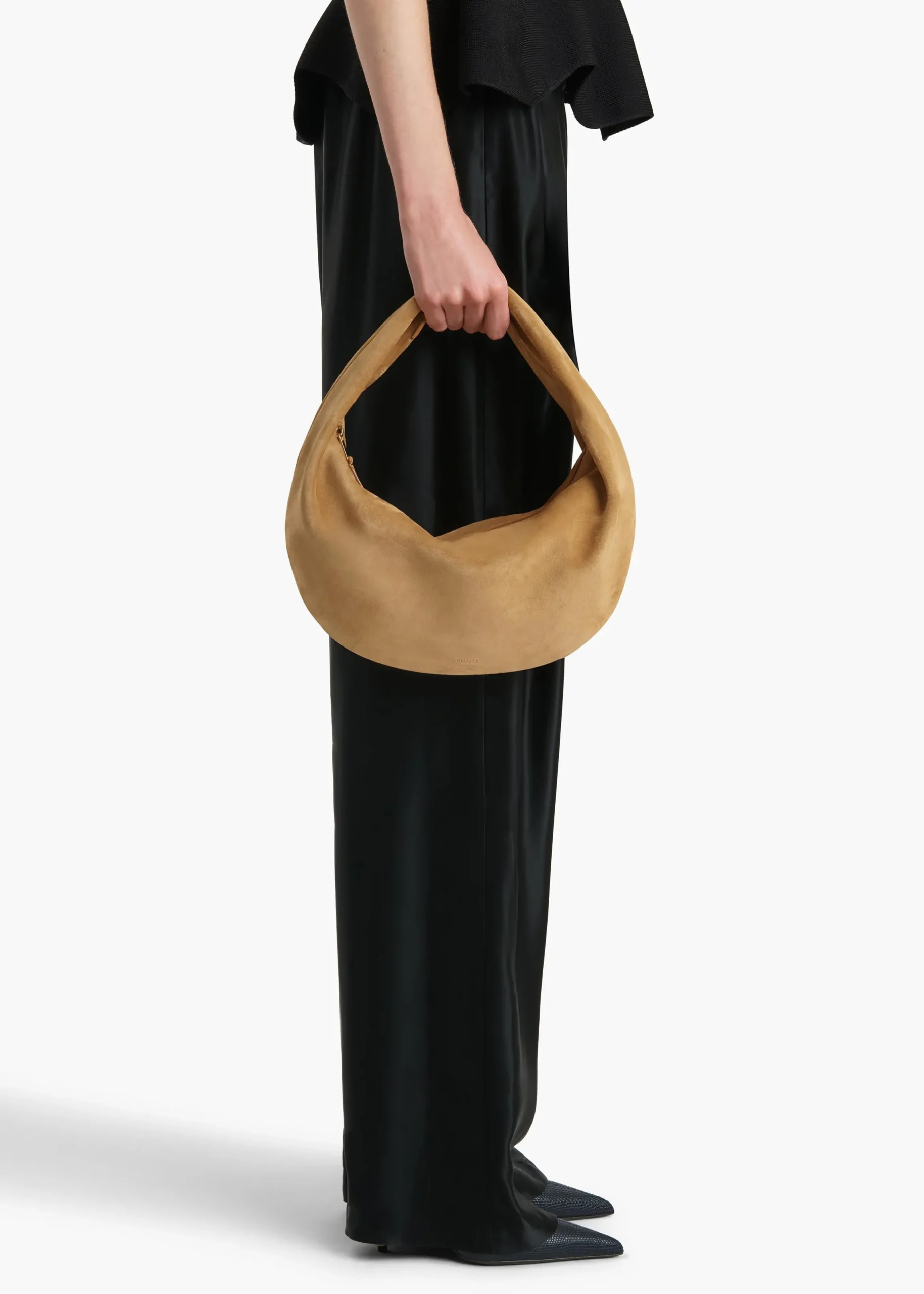Medium Olivia Hobo in Goldenrod Suede