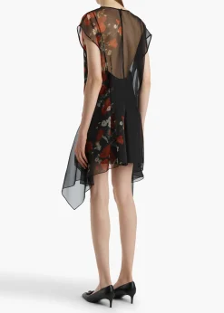 Merith Dress in Black and Red