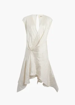 Merith Dress in Chalk