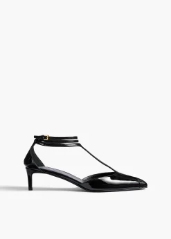 Mia Pump in Black Patent Leather
