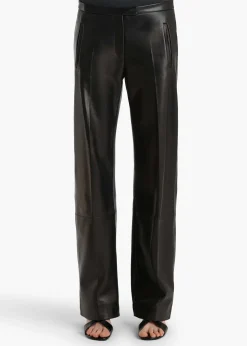 Miles Pant in Black Leather