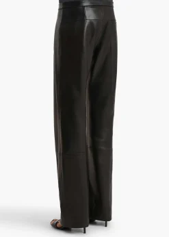 Miles Pant in Black Leather