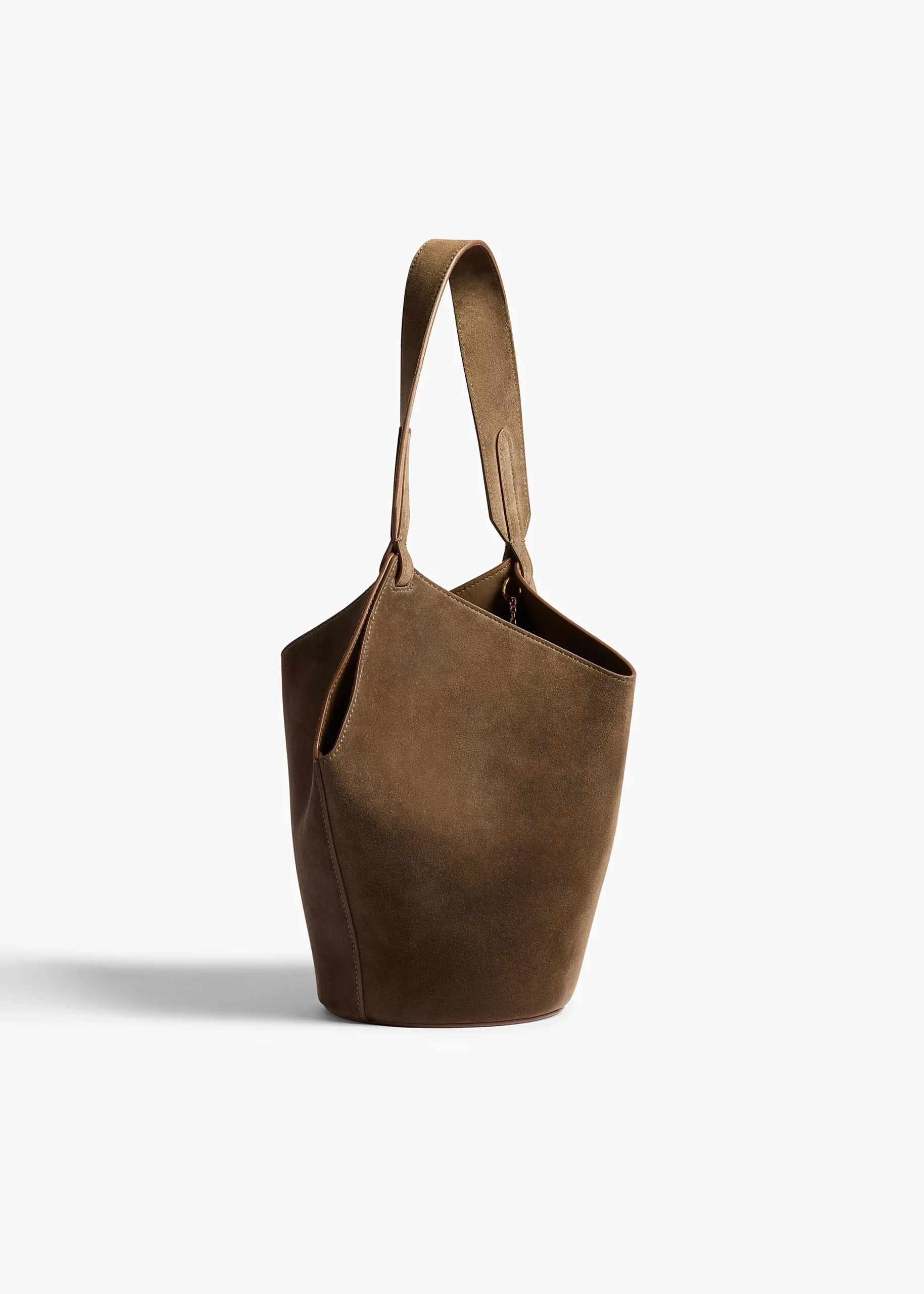 Mini Lotus Tote in Cedar Suede