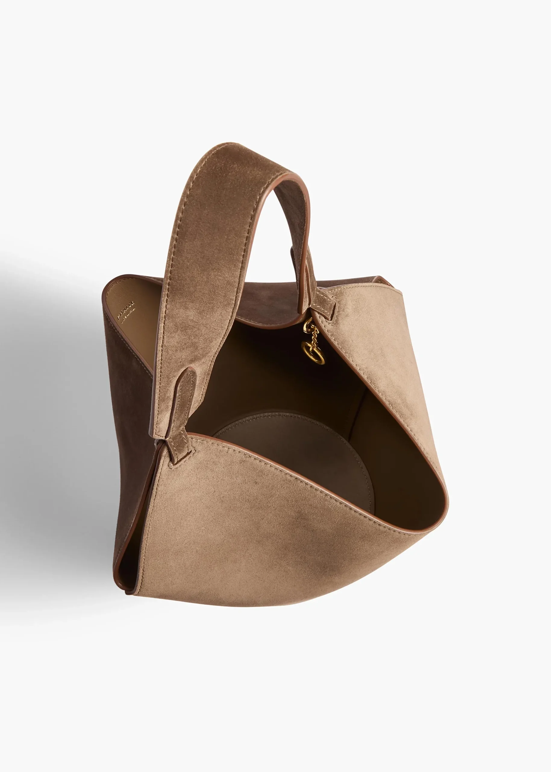 Mini Lotus Tote in Cedar Suede