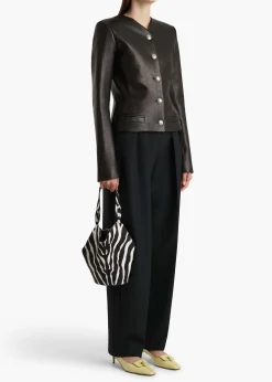 Nara Jacket in Black Leather