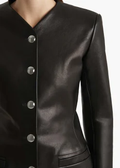 Nara Jacket in Black Leather