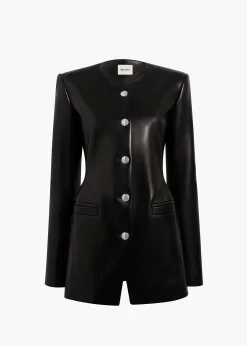 Naran Jacket in Black Leather