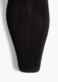 Ona Ankle Boot in Black Suede