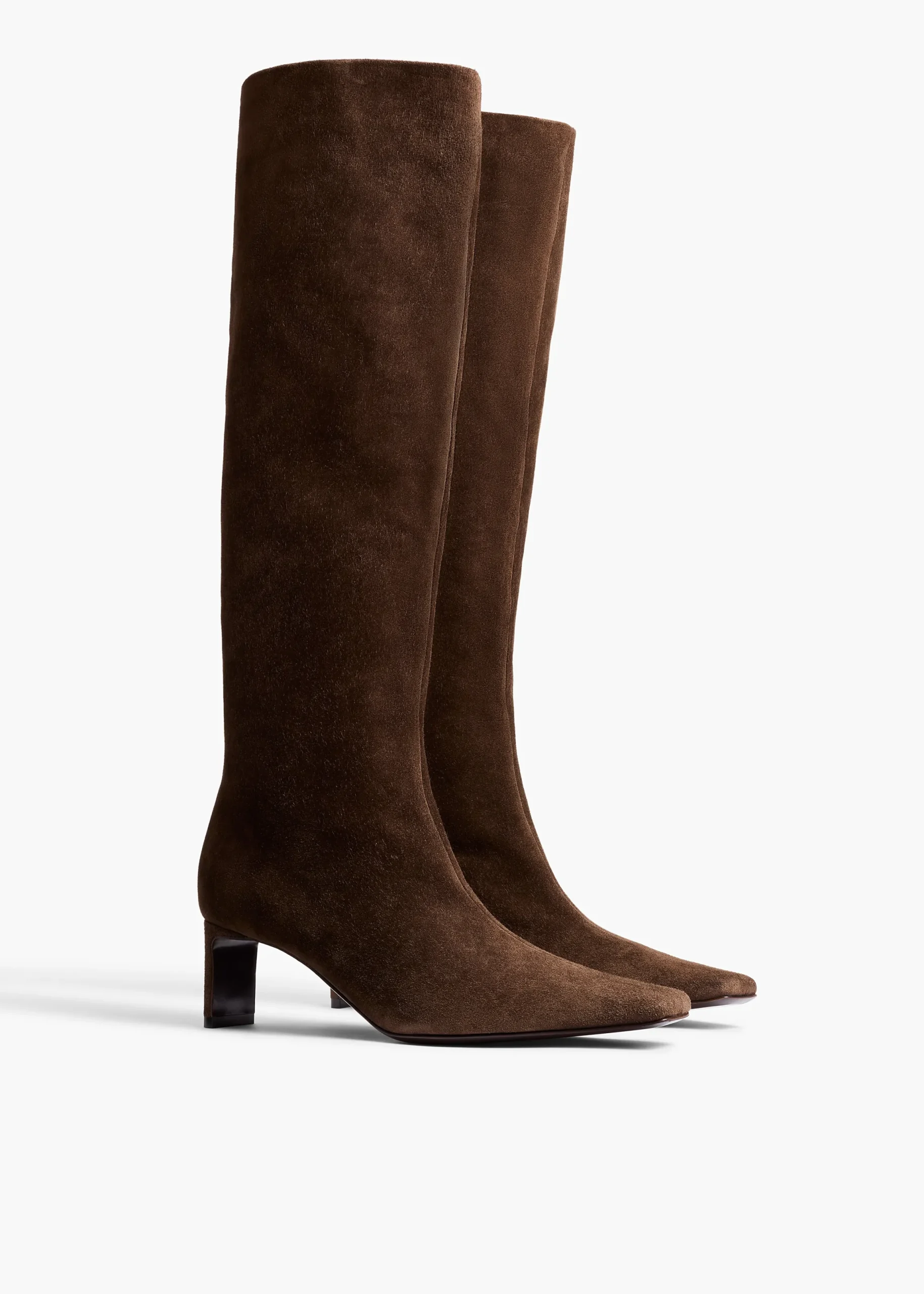 Ona Knee-High Boot in Ebano Suede