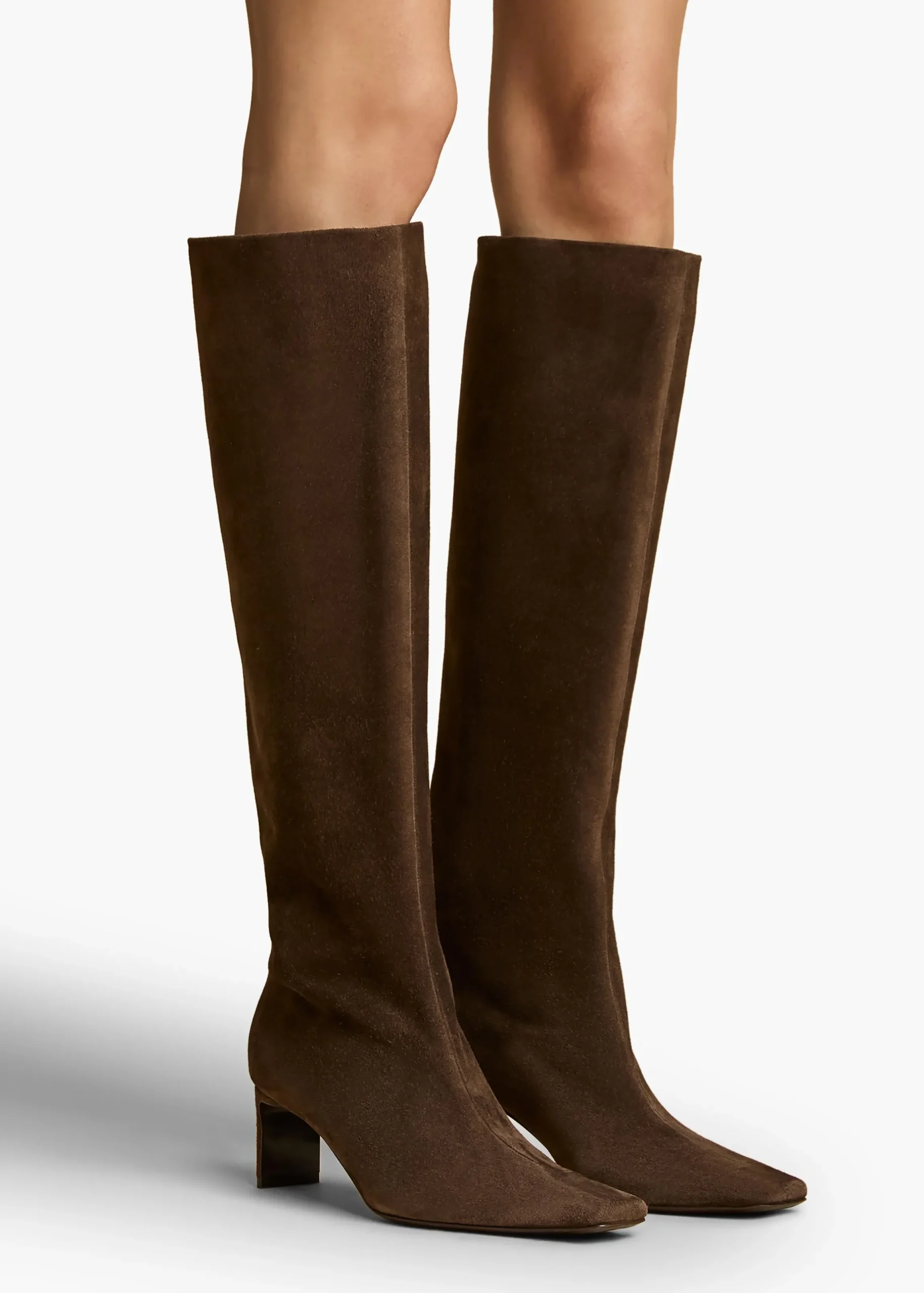 Ona Knee-High Boot in Ebano Suede