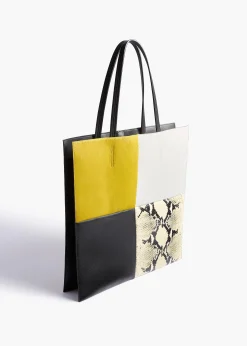 Piper Patchwork Tote in Fern Multi