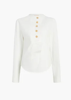 Poe Top in Chalk
