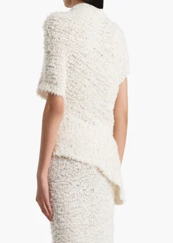 Rhodes Top in Ivory