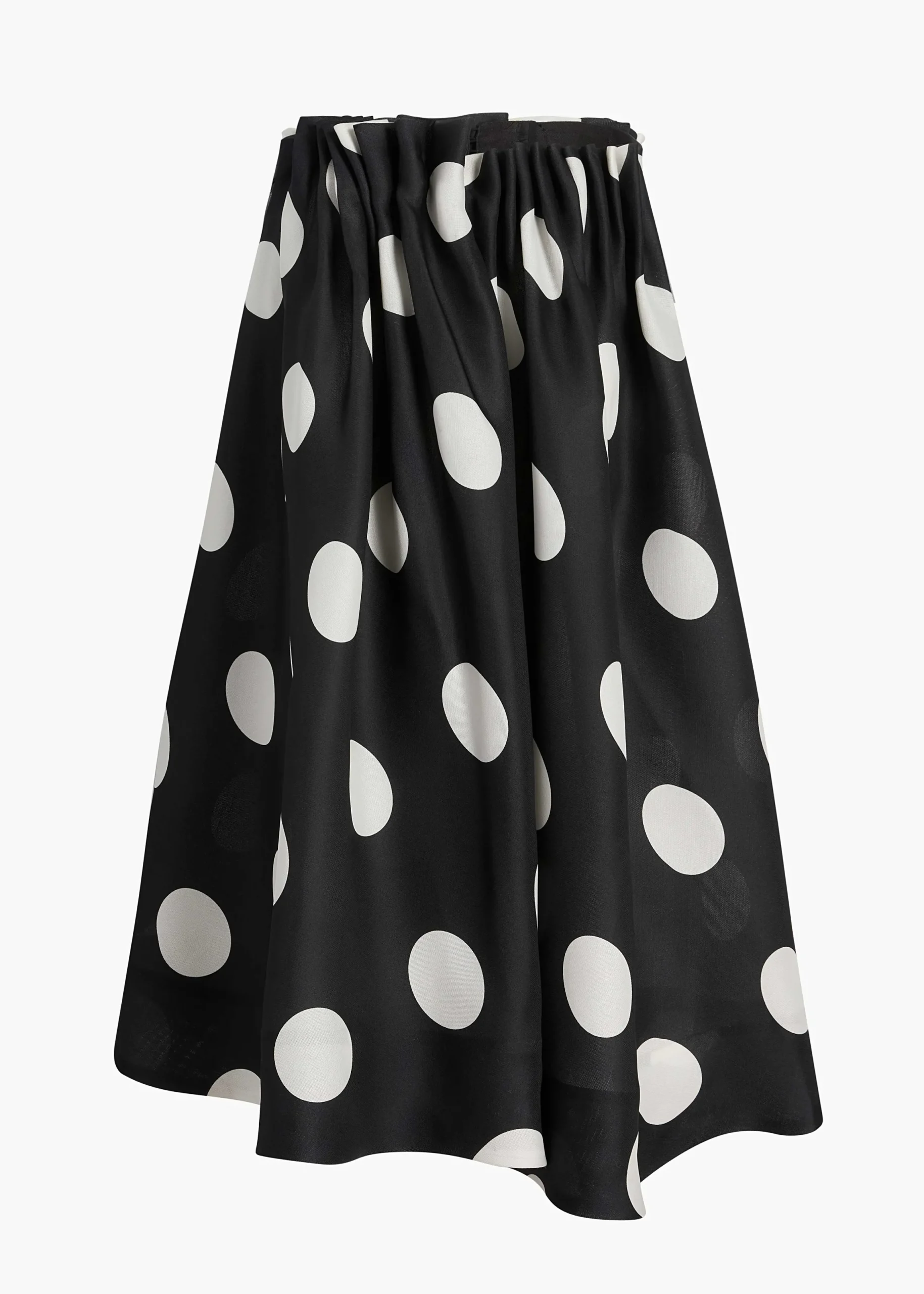Riley Skirt in Black with White Dots