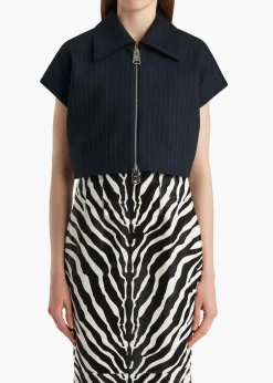 Robin Top in Navy and White Stripe
