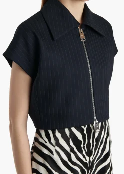 Robin Top in Navy and White Stripe