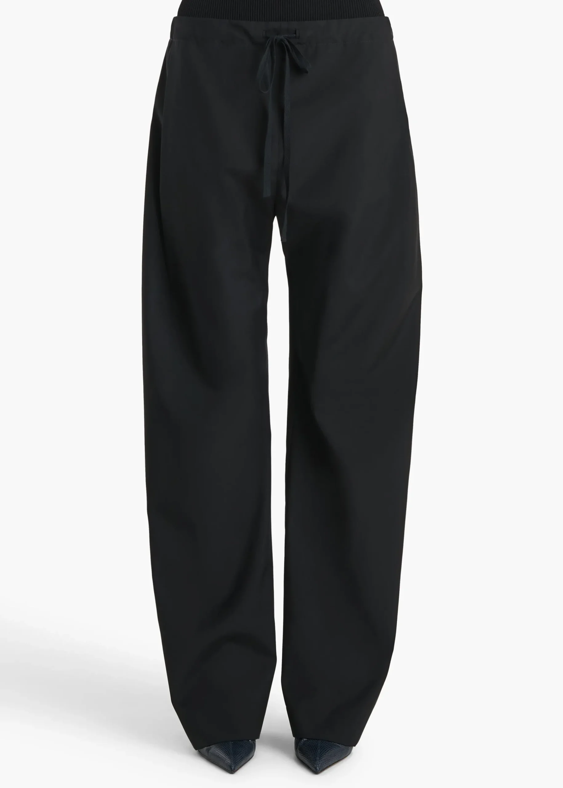 Rohen Pant in Black Tropical Wool