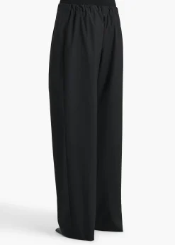 Rohen Pant in Black Tropical Wool