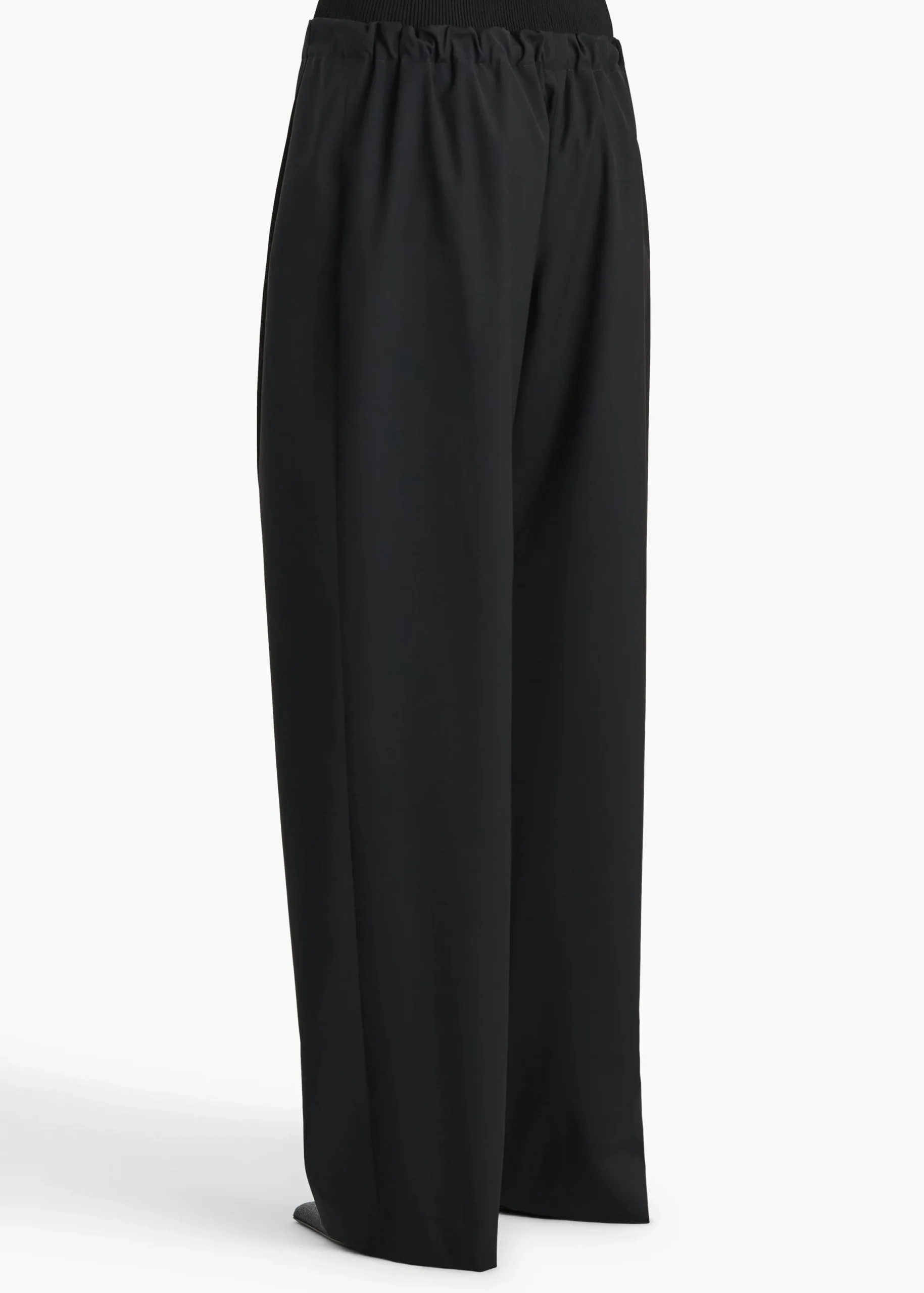 Rohen Pant in Black Tropical Wool