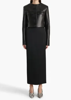 Roto Jacket in Black Leather