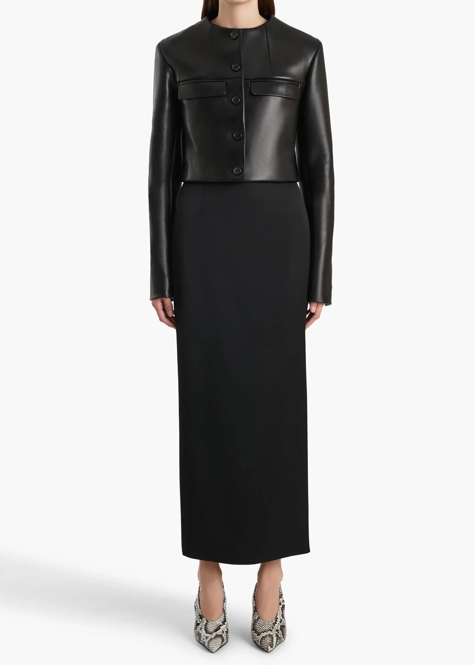 Roto Jacket in Black Leather