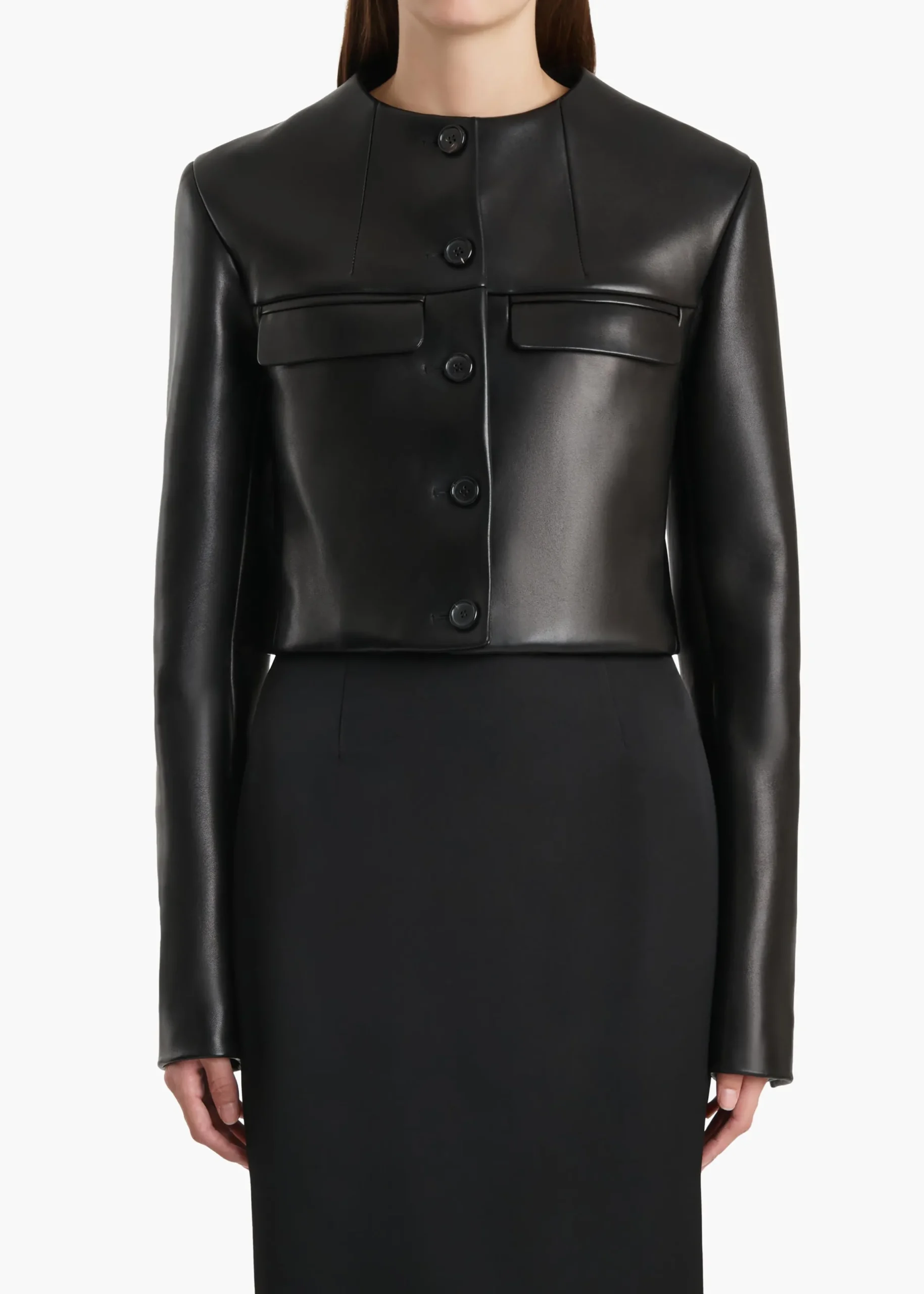 Roto Jacket in Black Leather