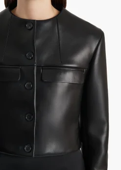 Roto Jacket in Black Leather