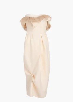 Salm Dress in Cream