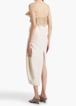 Salm Dress in Cream
