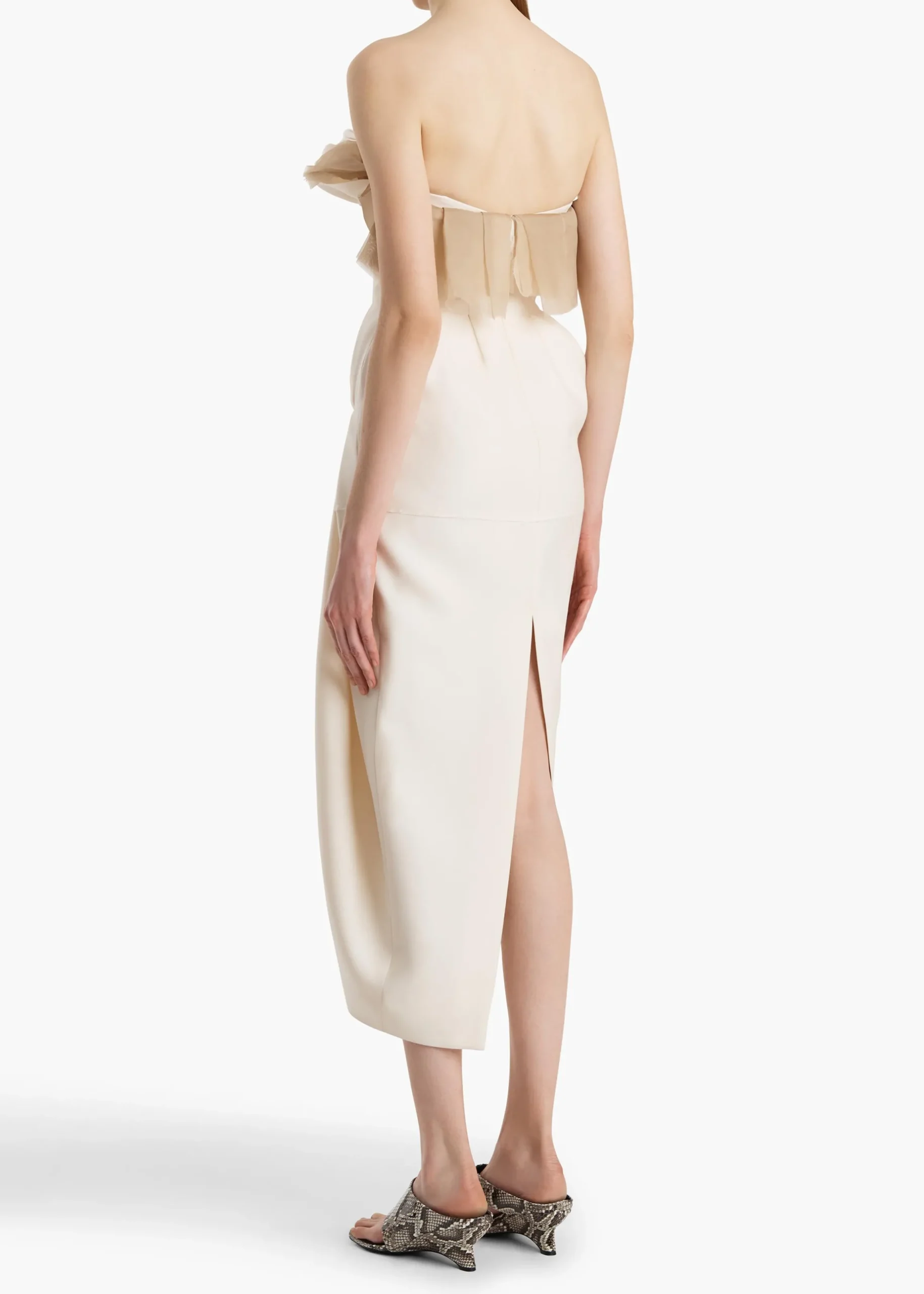 Salm Dress in Cream