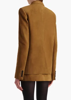 Saraphina Jacket in Toffee Suede