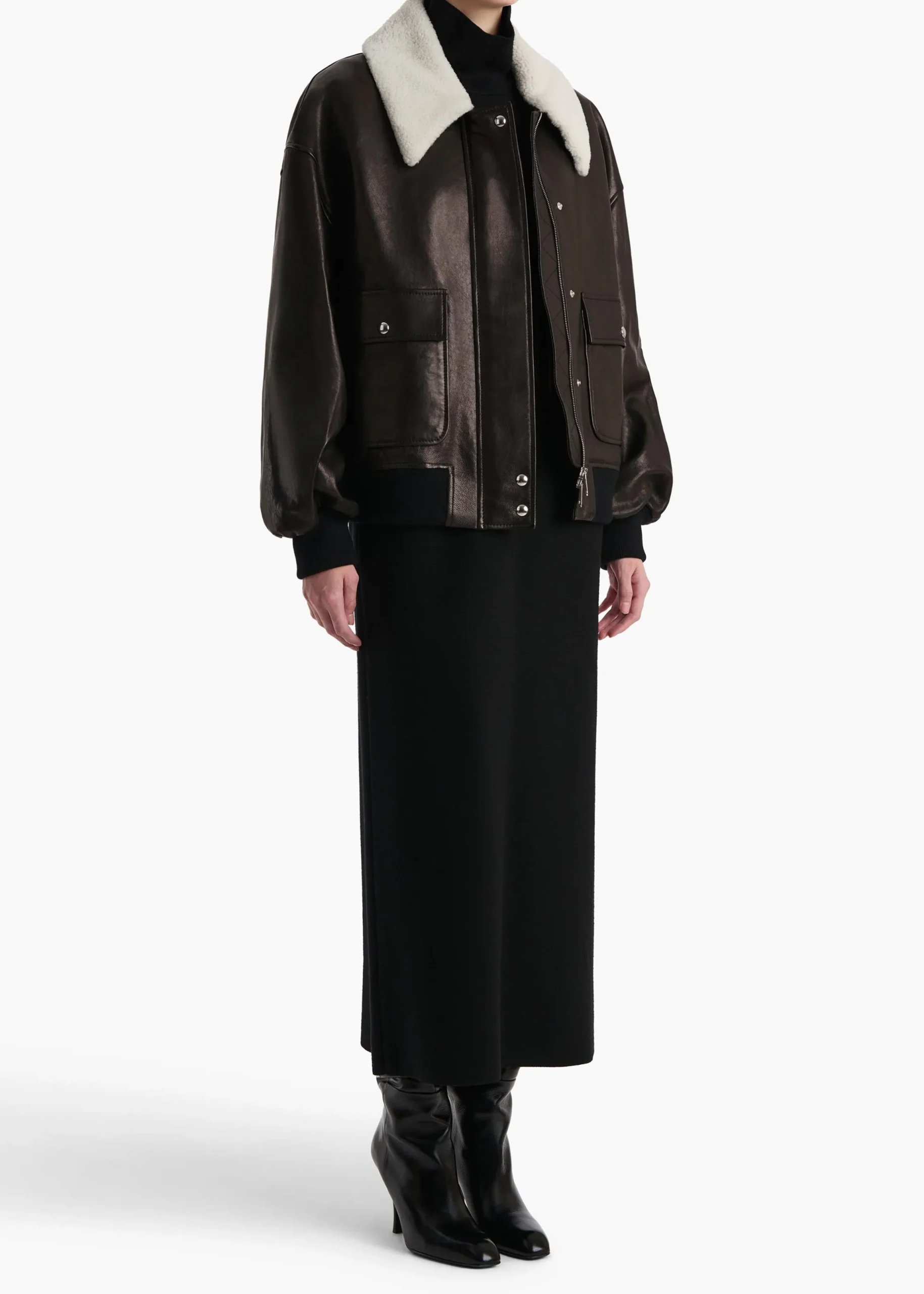 Shellar Jacket in Black Leather