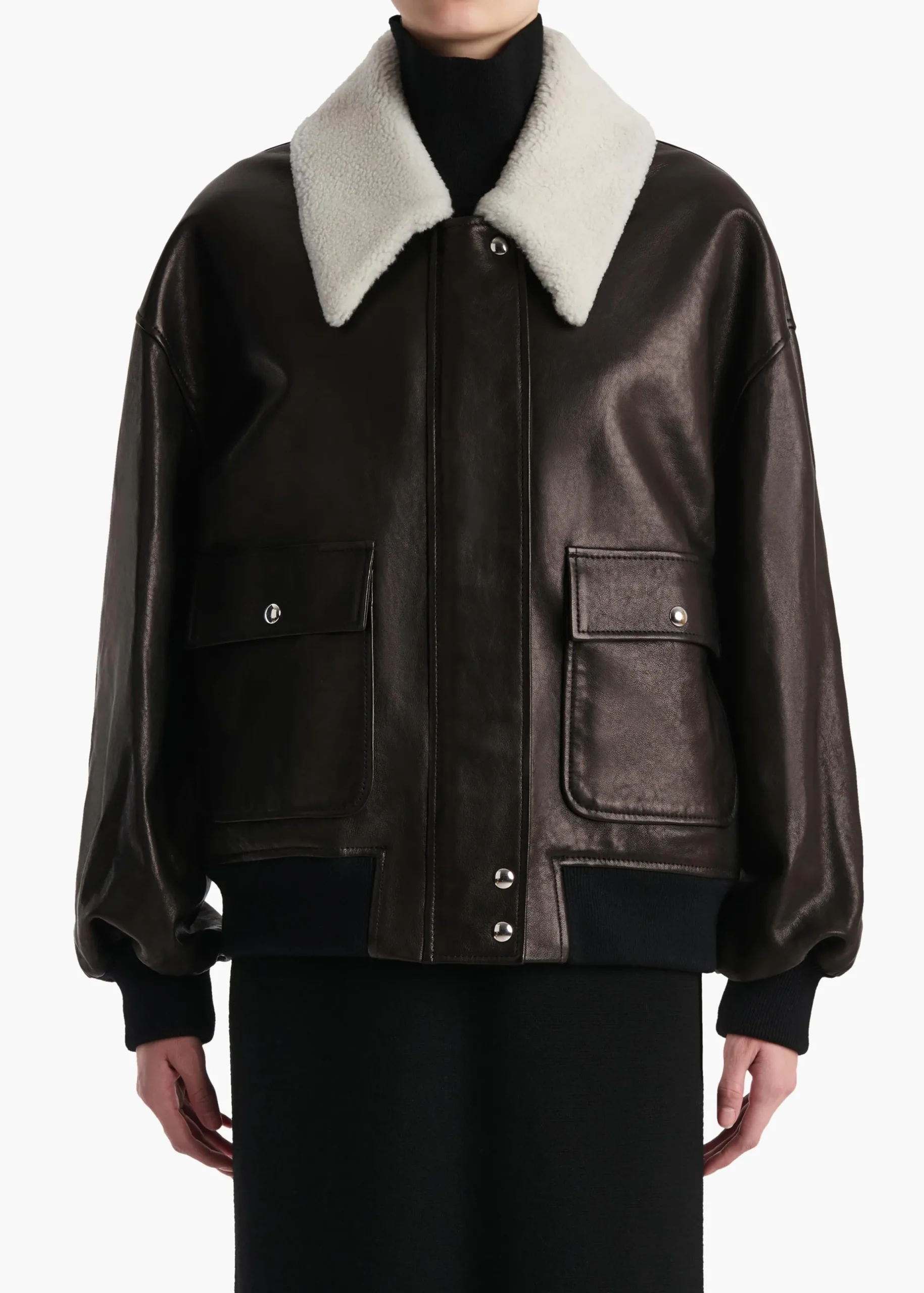 Shellar Jacket in Black Leather