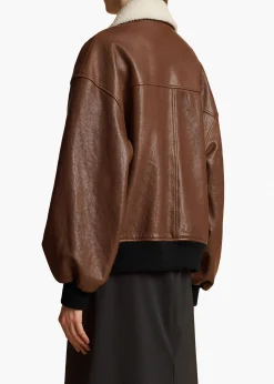 Shellar Jacket in Classic Brown Leather
