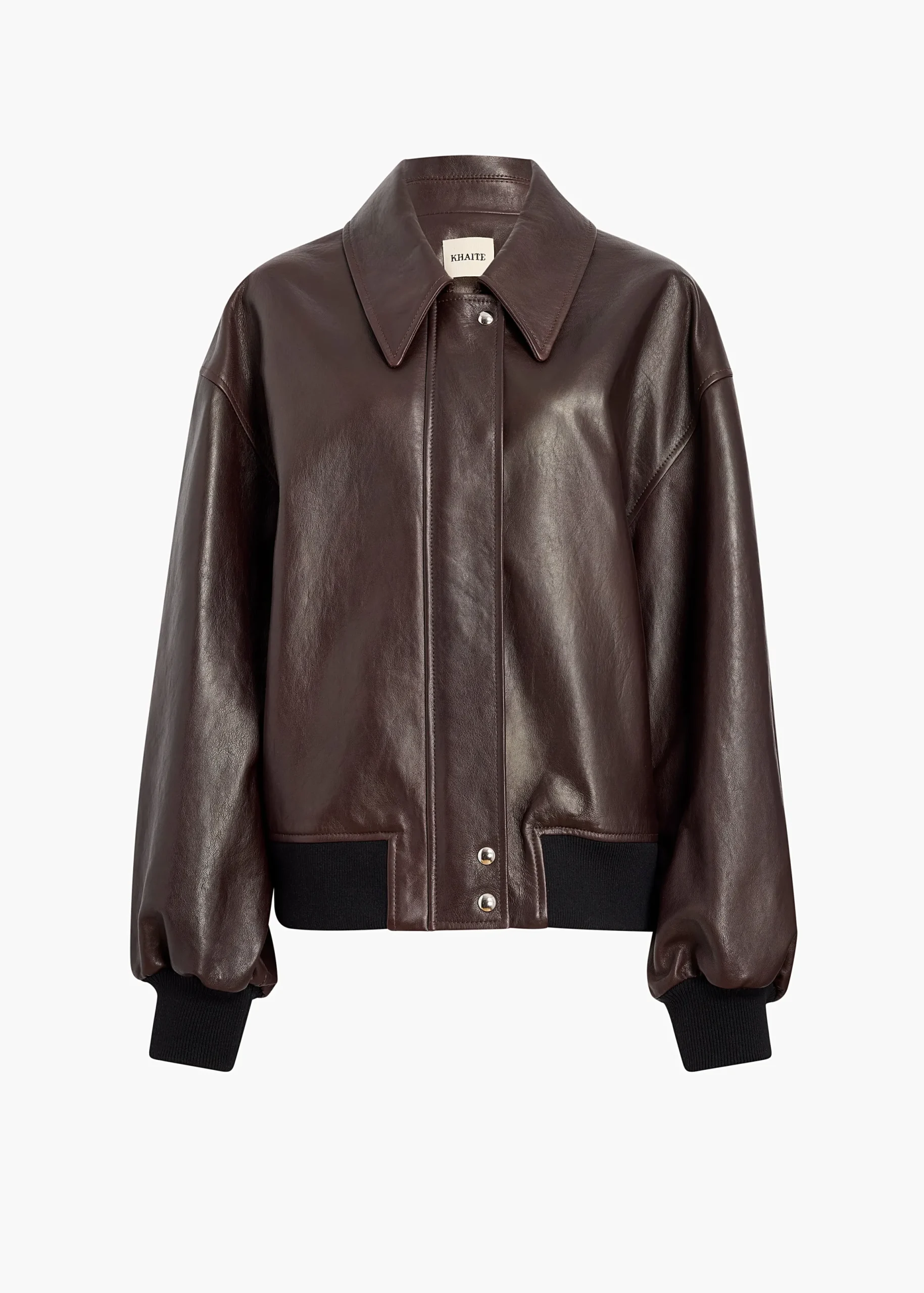 Shelman Jacket in Dark Brown Leather